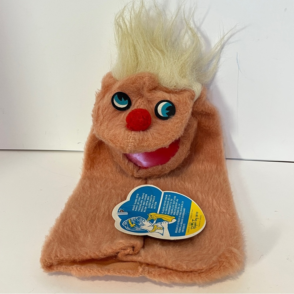 Vintage Regal Toy Limited Toronto Canada Hand Puppet NWT Canadian 70s 60s Rare